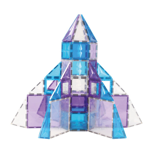 Cleverclixx Magnetic Tiles  Mega Ice Crystal Pack