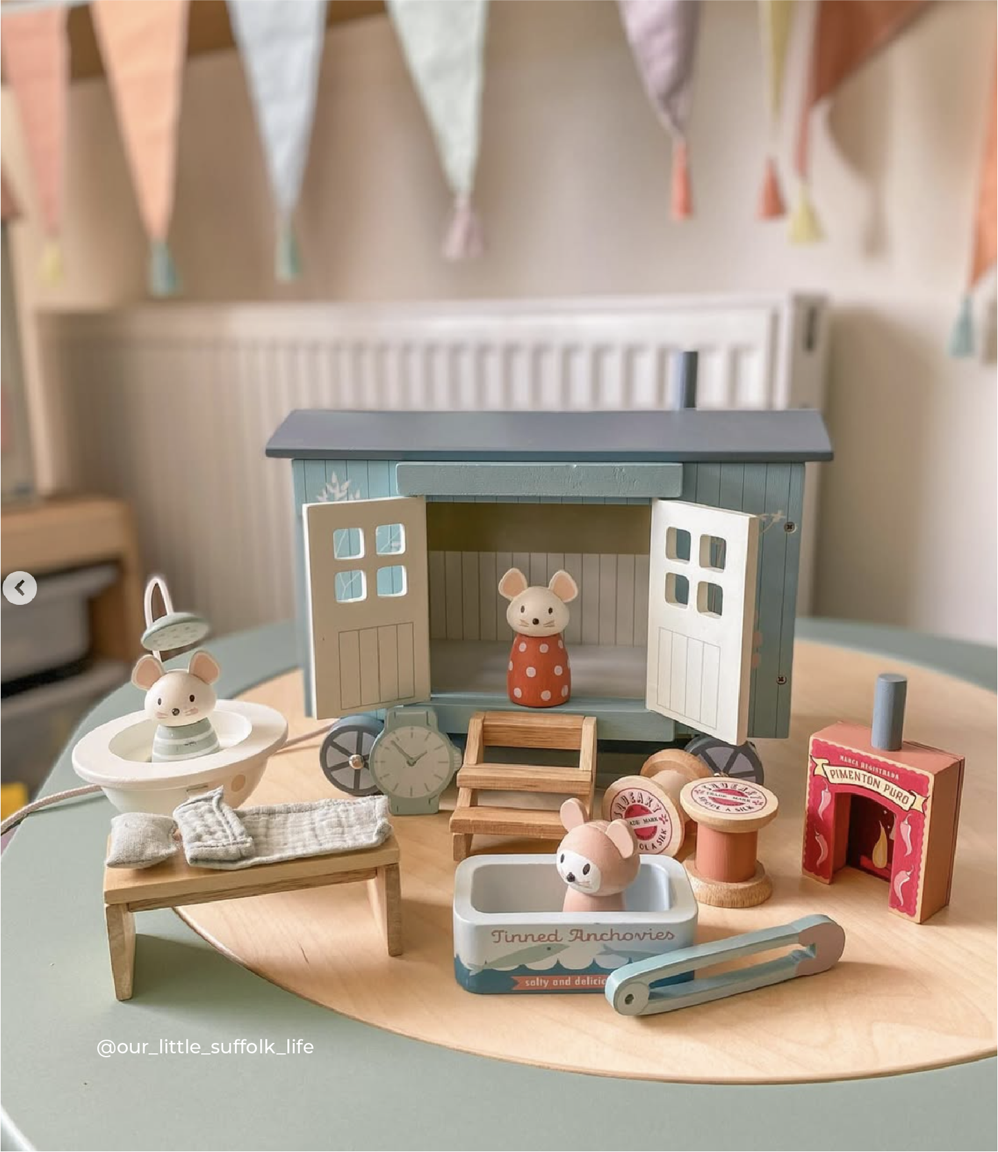 Tender Leaf Toys Secret Meadow Shepherd's Hut perfect for preschoolers