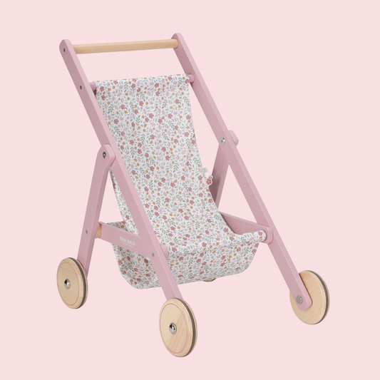 Little Dutch Wooden Doll Stroller