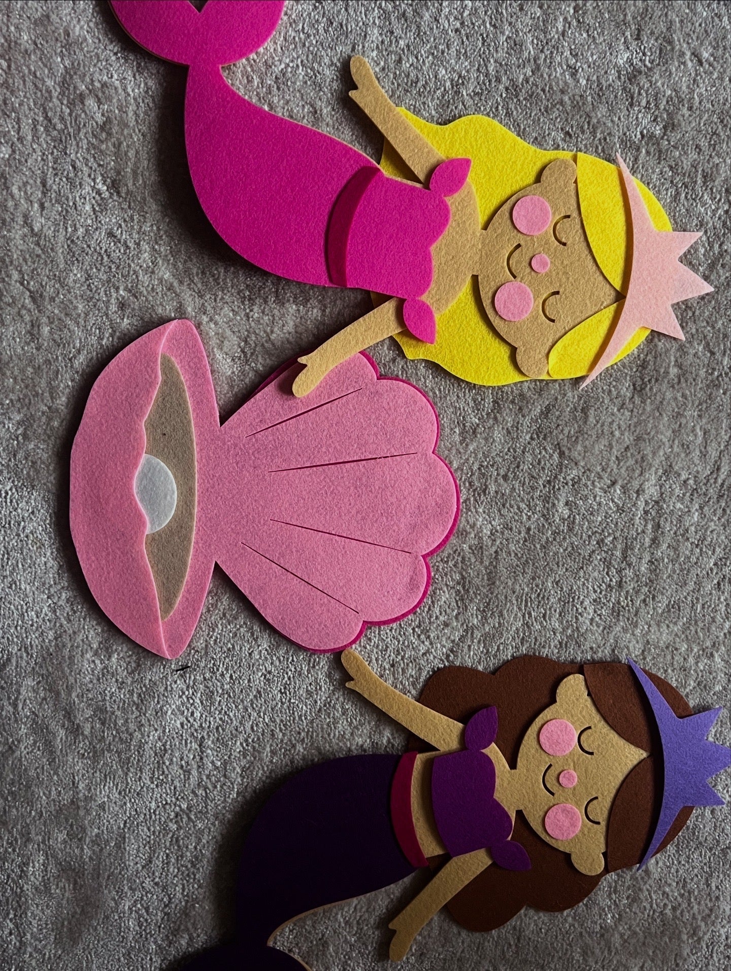 Mermaid Felt Play Board | Under the Sea Sensory Toy for Kids | Mucky Wolf