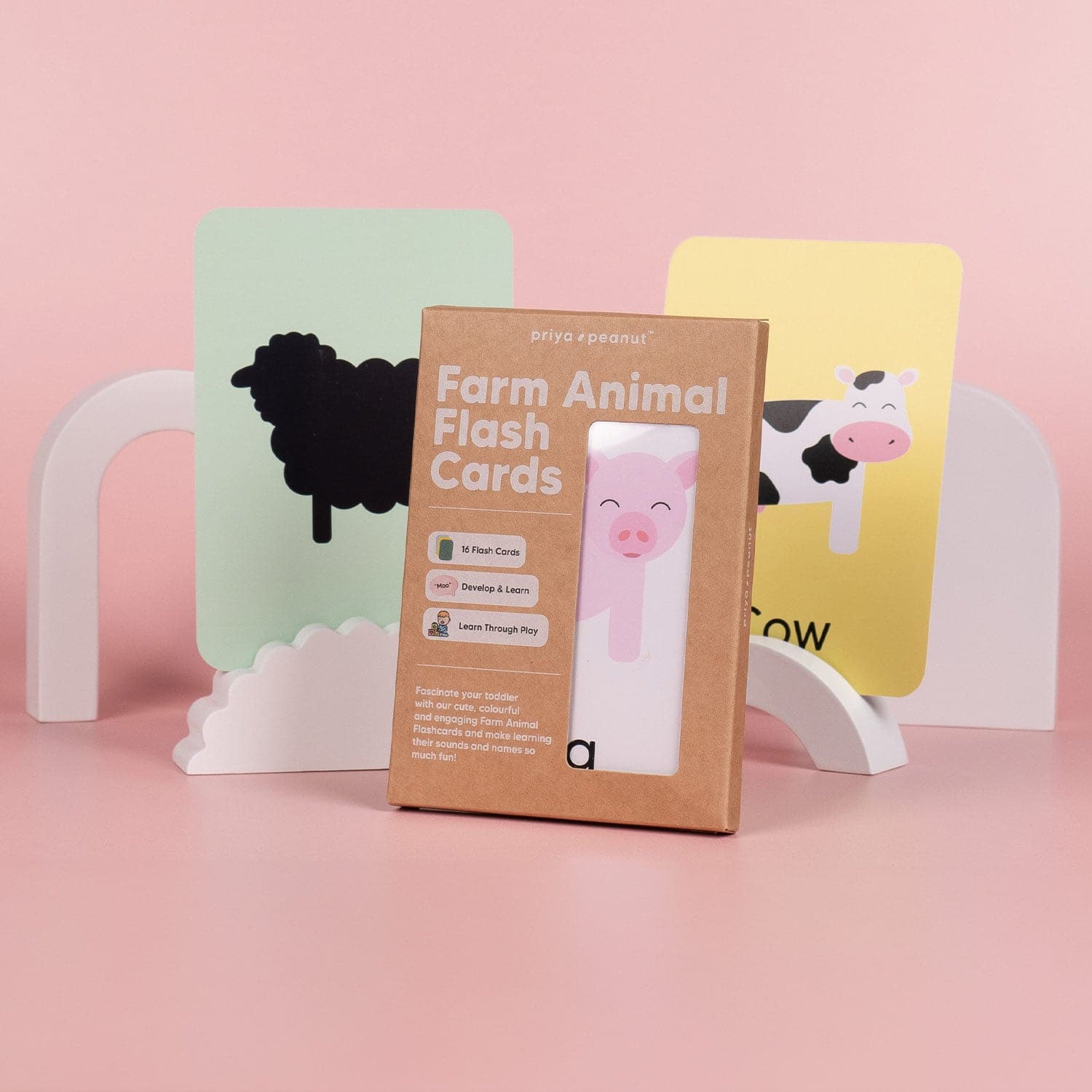 Farm Animal Flash Cards for Toddlers | Mucky Wolf