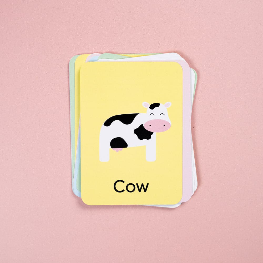 Farm Animal Flash Cards for Toddlers | Mucky Wolf