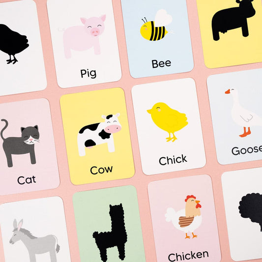 Farm Animal Flash Cards for Toddlers | Mucky Wolf