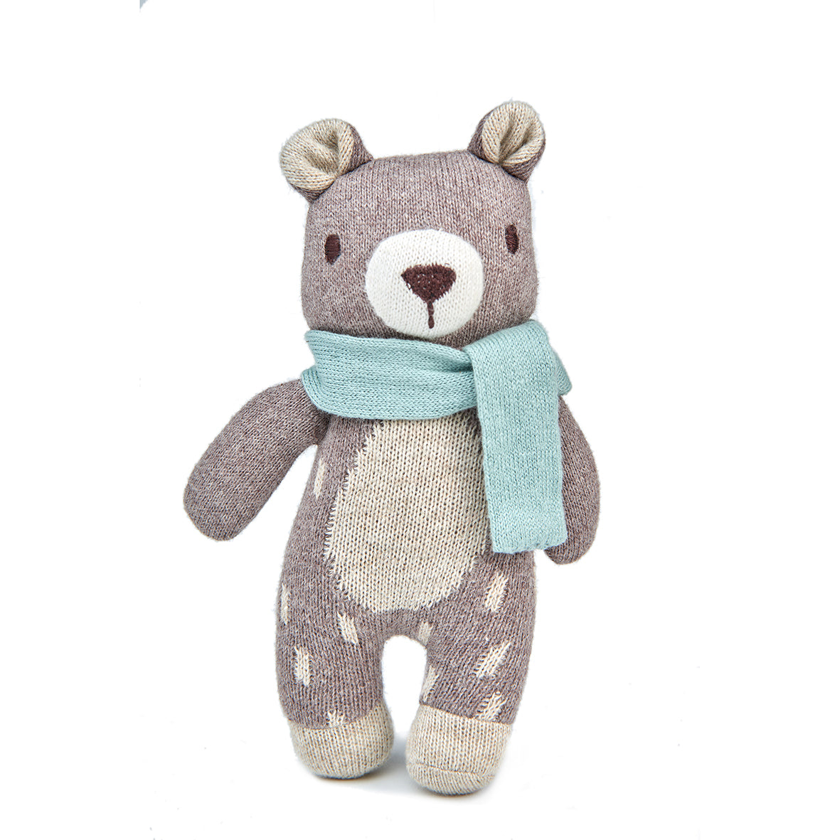 Fred The Bear Knitted Soft Toy | ThreadBear Cotton Bear | From Birth