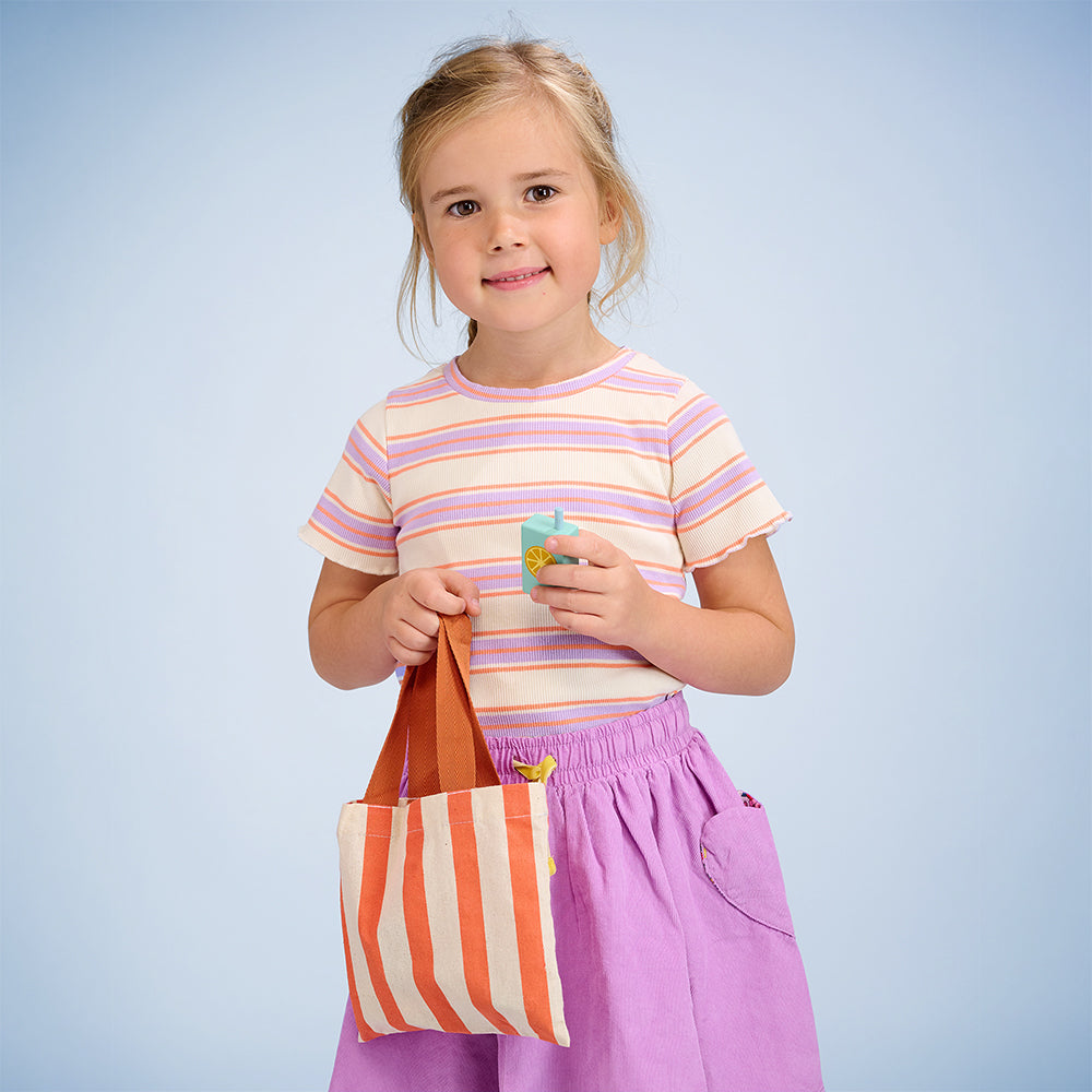 Grocery Shopping Bag and Food - Pretend Play Toy 