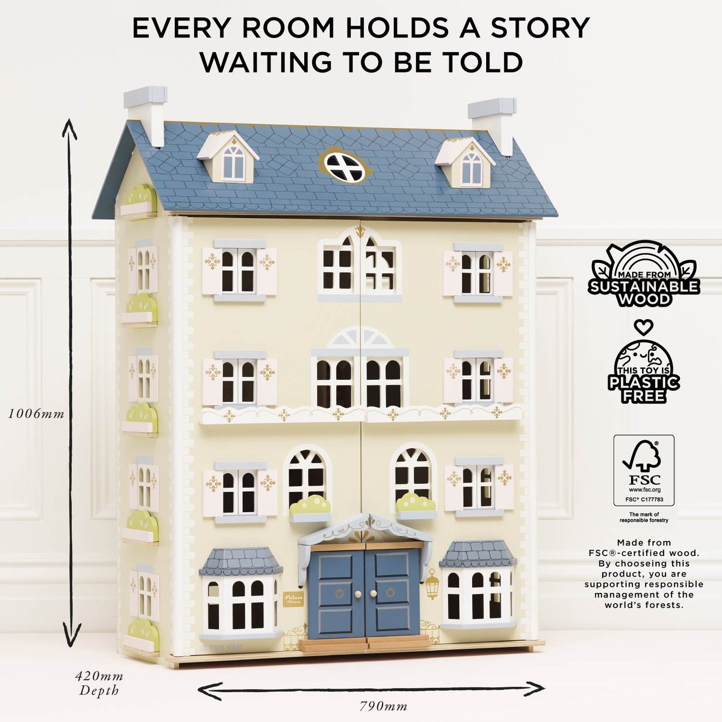 Le Toy Van Palace Wooden Dolls House