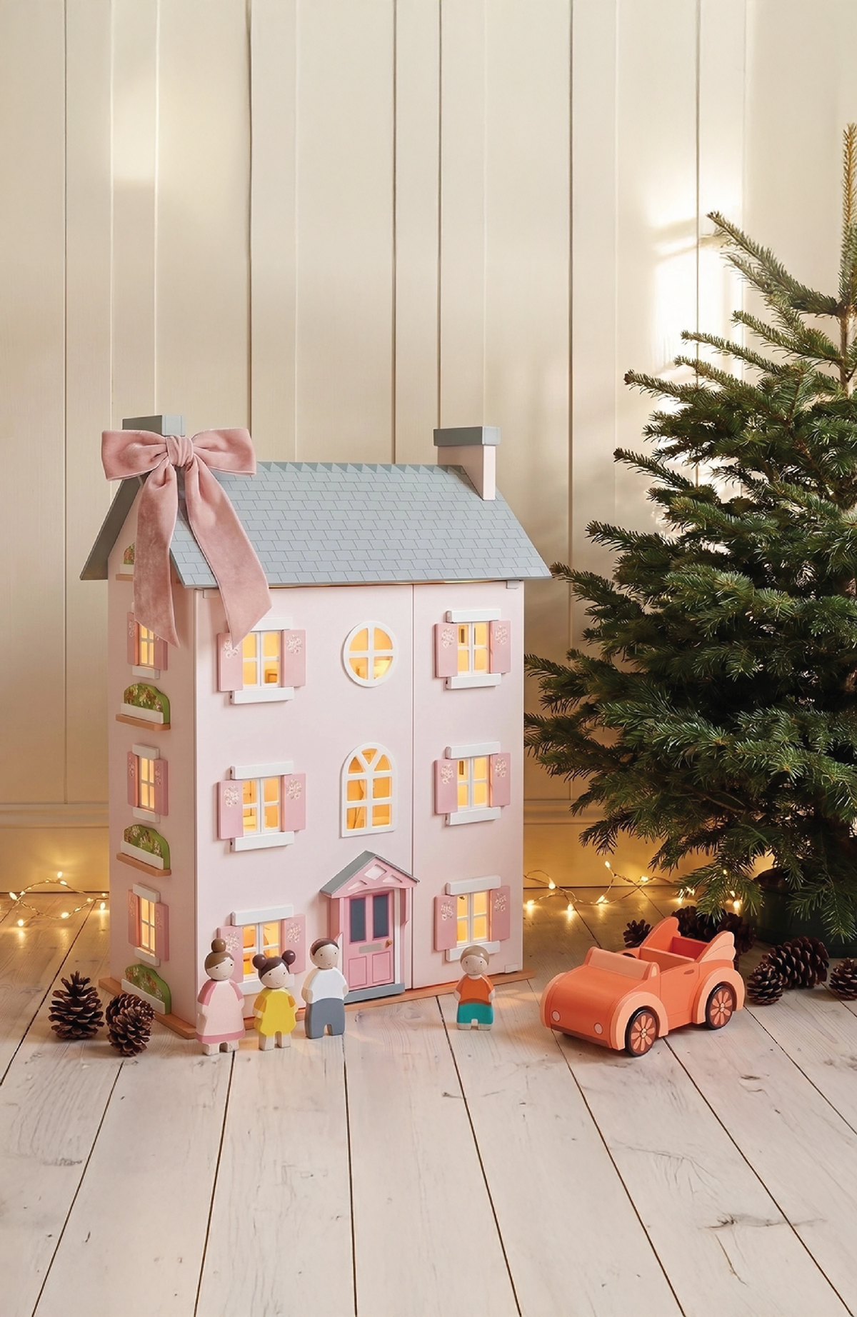 Large Pink Dolls House Heather Hall