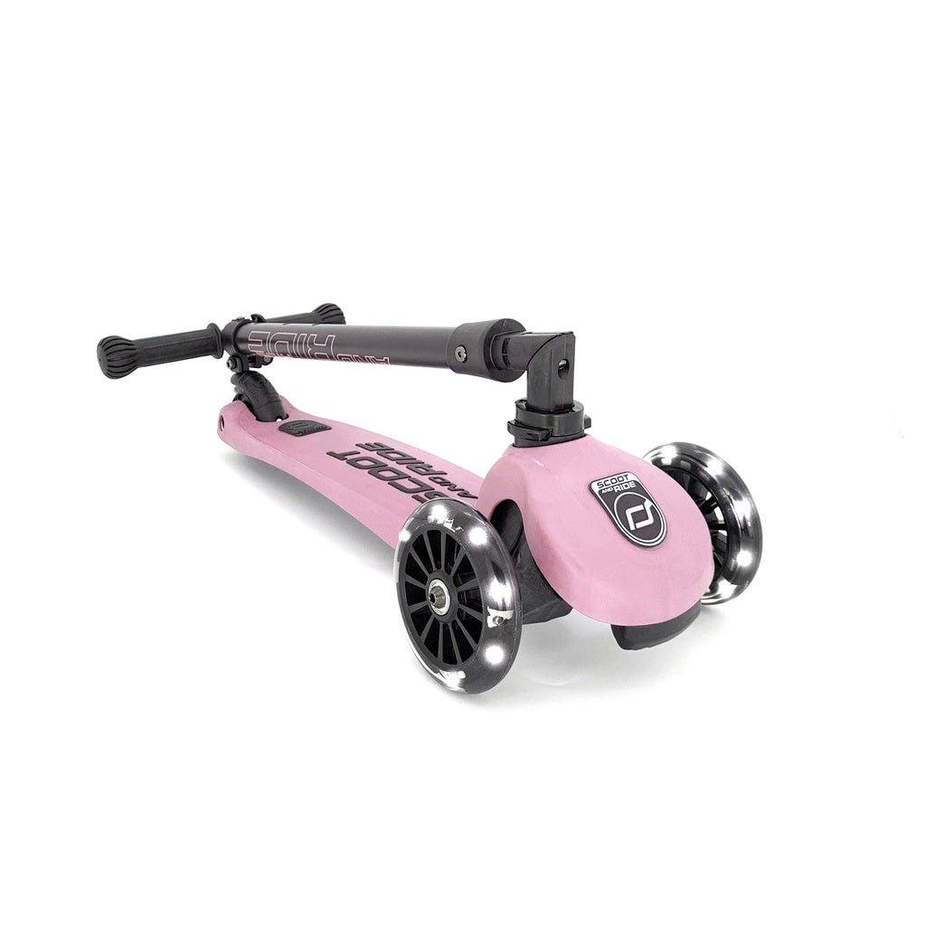 Scoot & Ride Highwaykick 3 LED in colour Rose