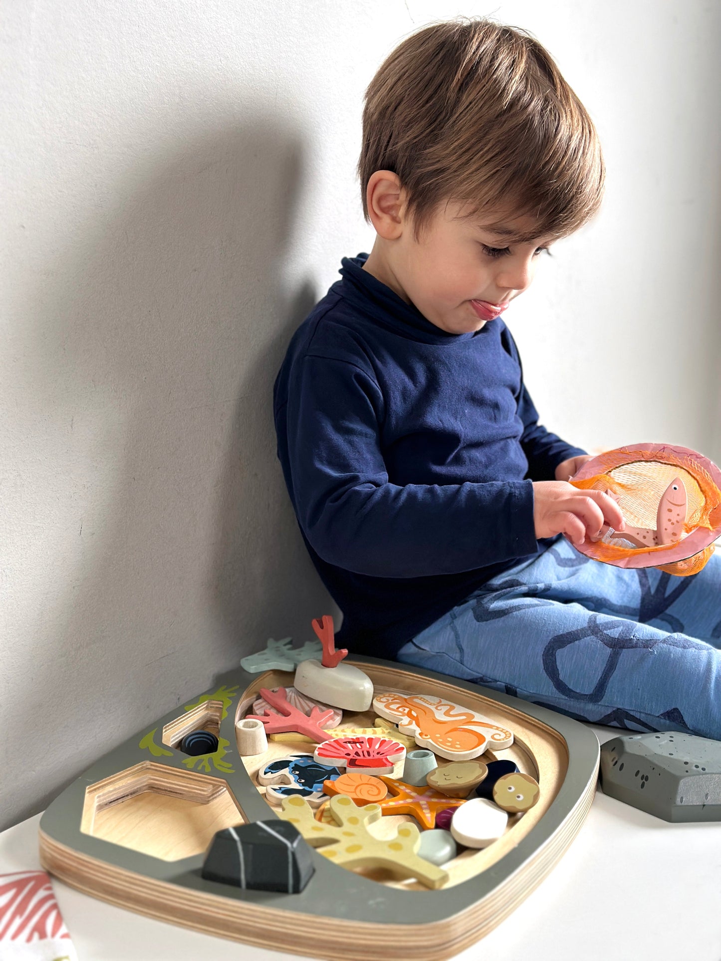 My Little Rock Pool - Wooden Montessori Toy by Tender Leaf Toys | Mucky Wolf