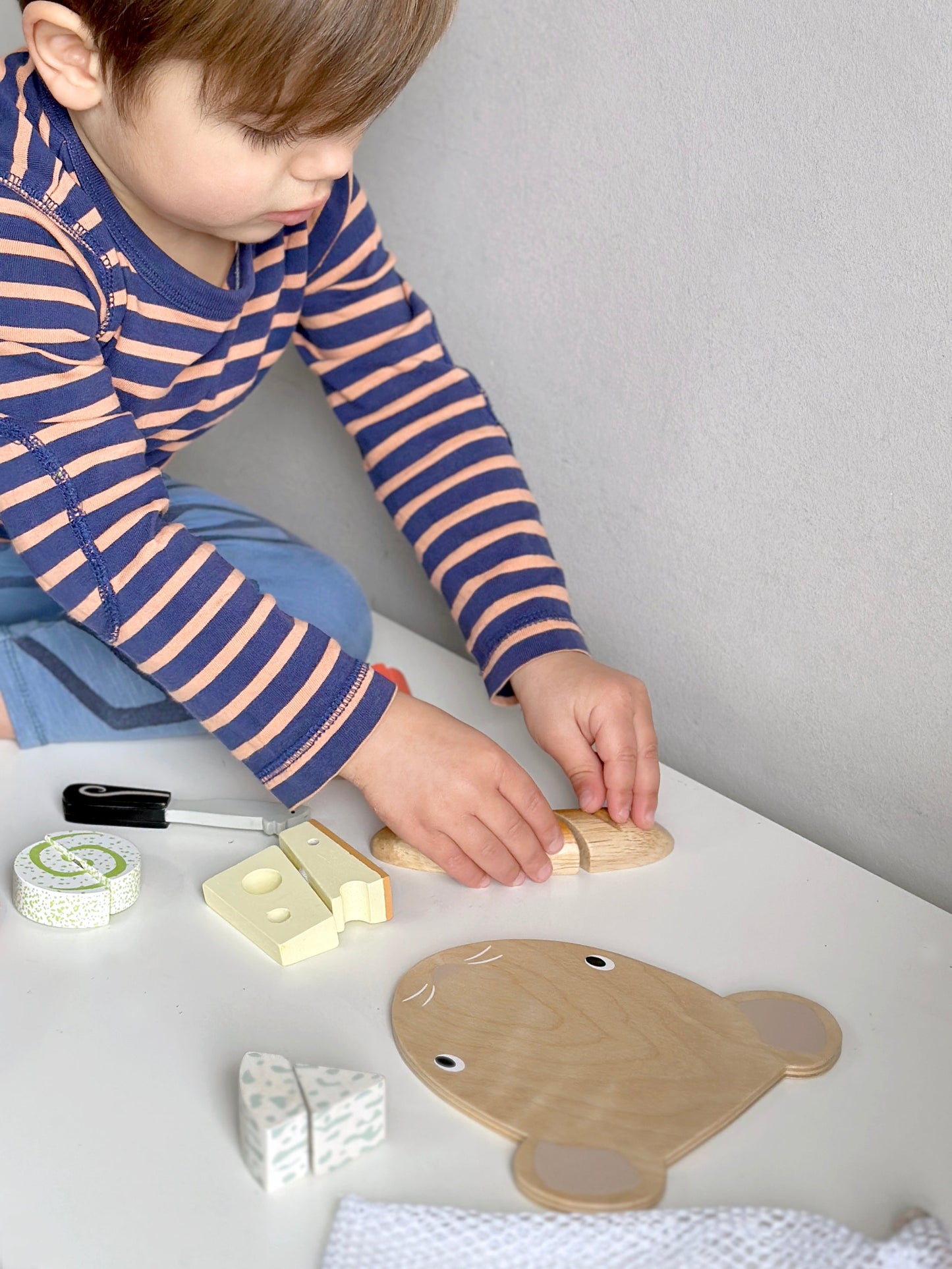 Wooden Play Cheese Chopping Board - Ages 3+ 