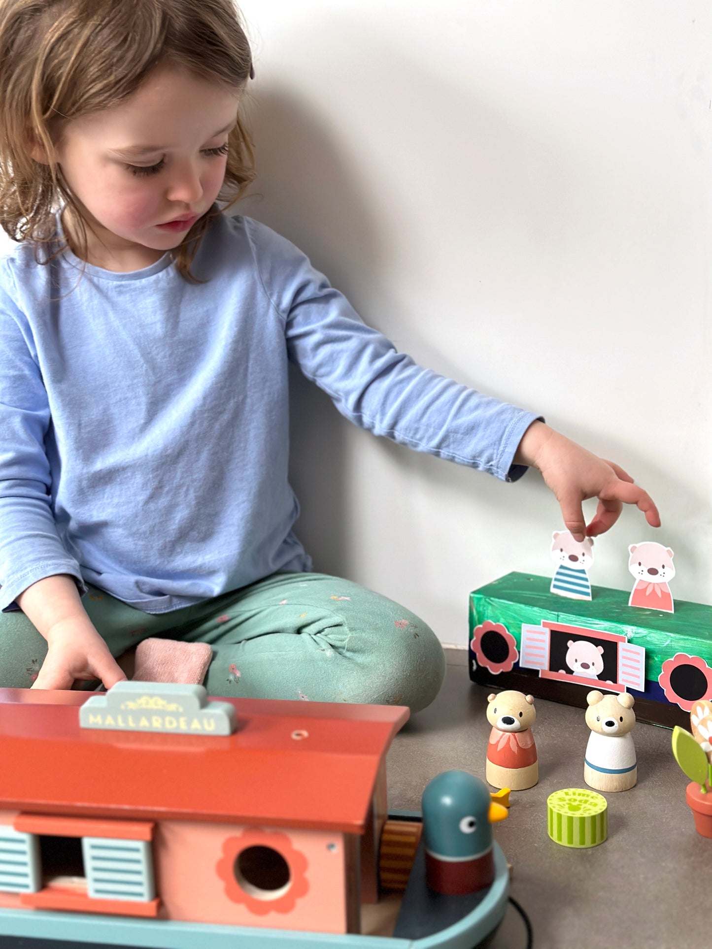 Tender Leaf Little Otter Canal Boat | Wooden Boat Toy for Kids | Ages 3+ UK