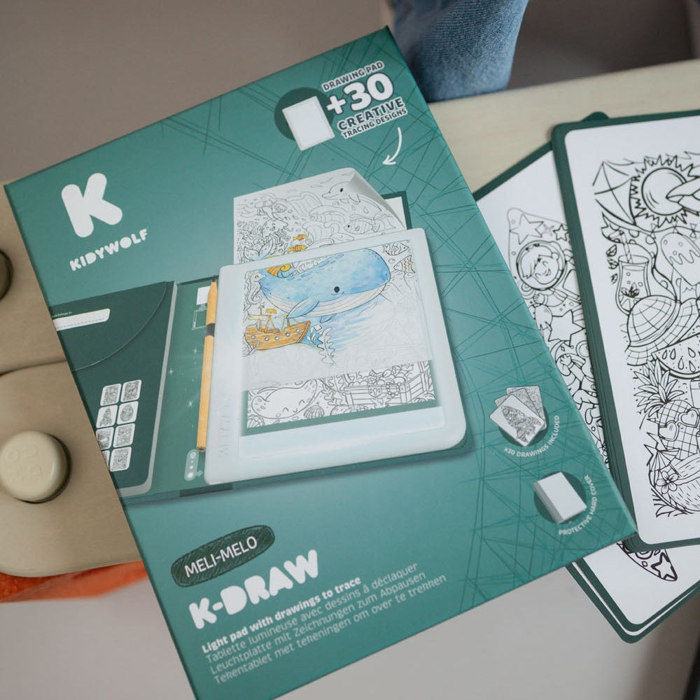 KIDYWOLF KIDYDRAW PAD Light-Up Drawing Pad – Meli Melo