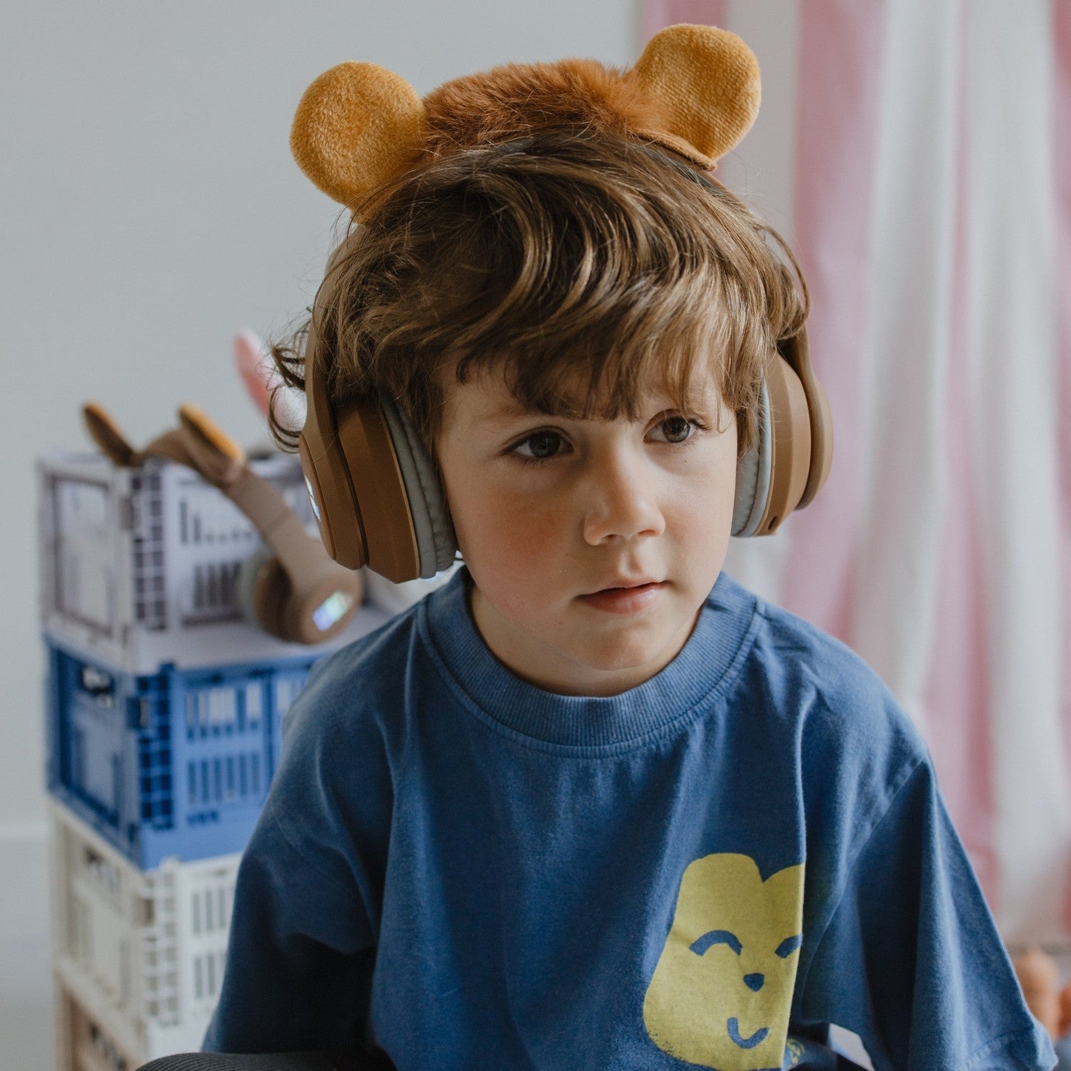 KIDYEARS Kids Bluetooth Headphones | Lion | Volume Limited 85dB | Ages 4+
