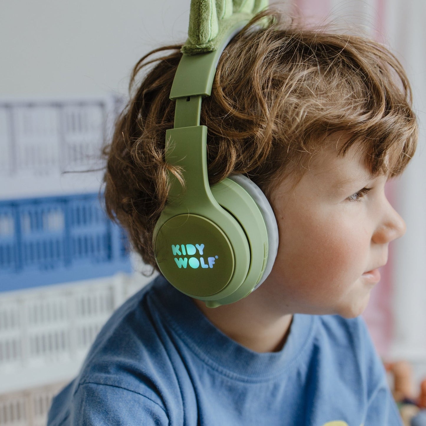 KIDYEARS Kids Bluetooth Headphones | Dino | Volume Limited 85dB | Ages 4+