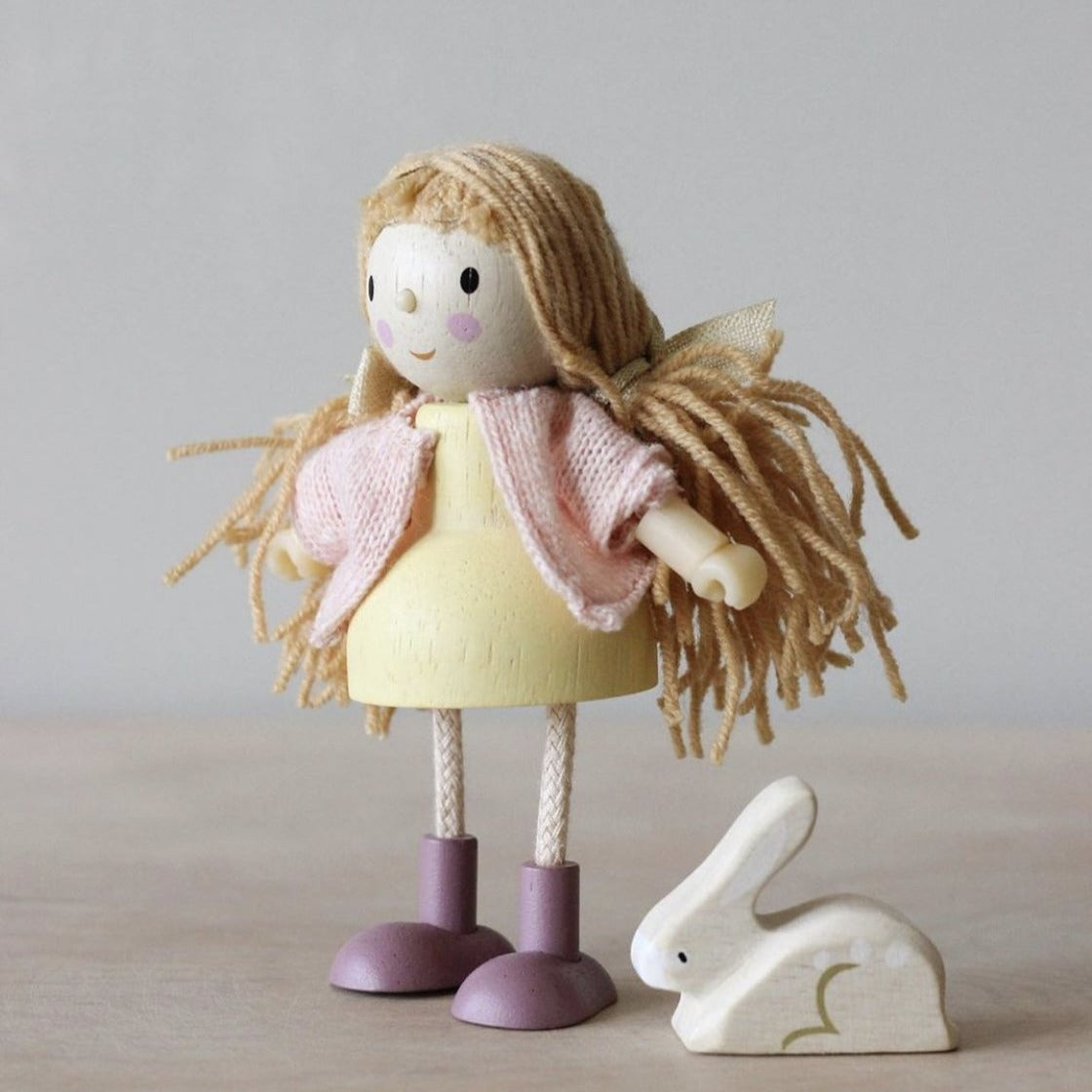 Amy And Her Rabbit - Dolls House Doll Accessory