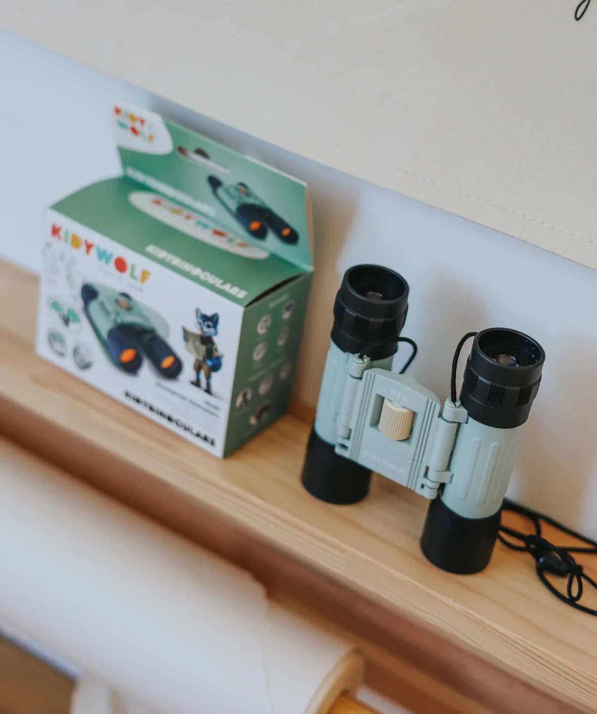 KIDYBINOCULARS Kids Binoculars Green | Mucky Wolf