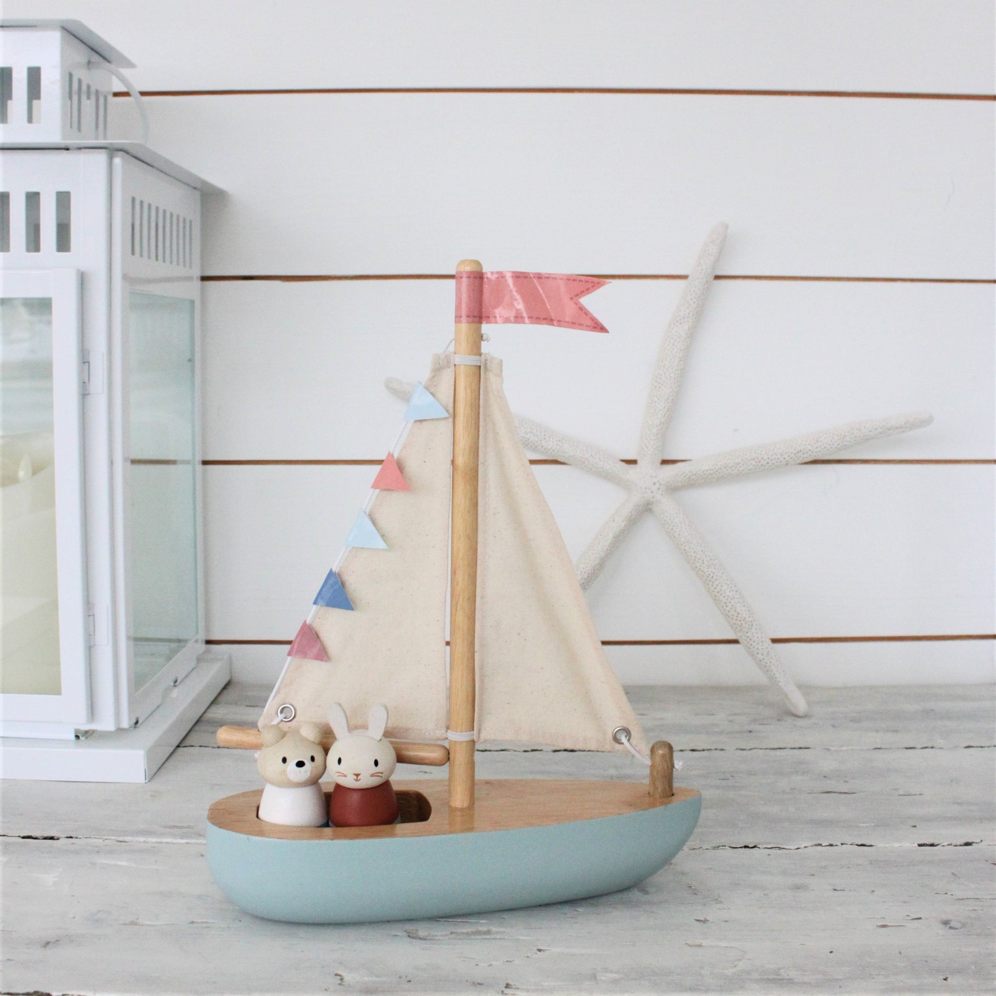 Wooden Sailway Boat - Tender Leaf Toys