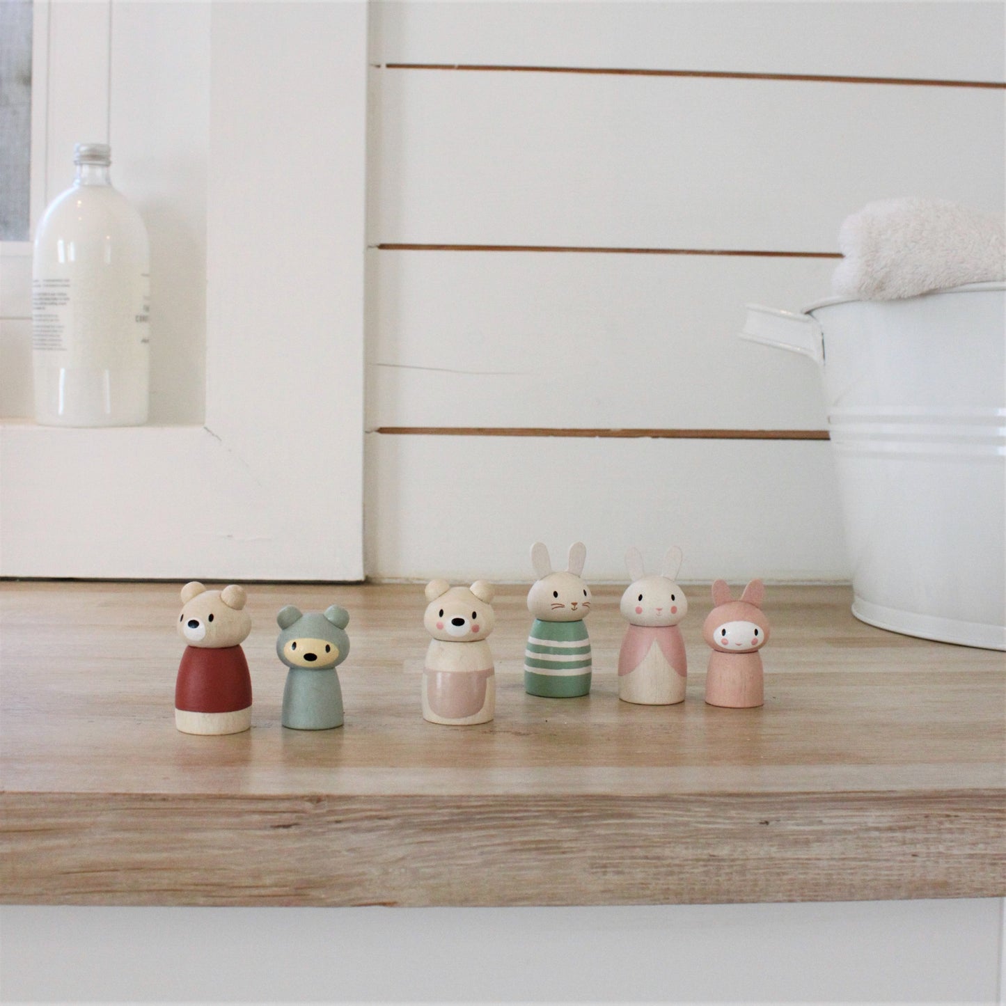 Wooden Bunny Family Set | Tender Leaf Merrywood Tales Small World Play