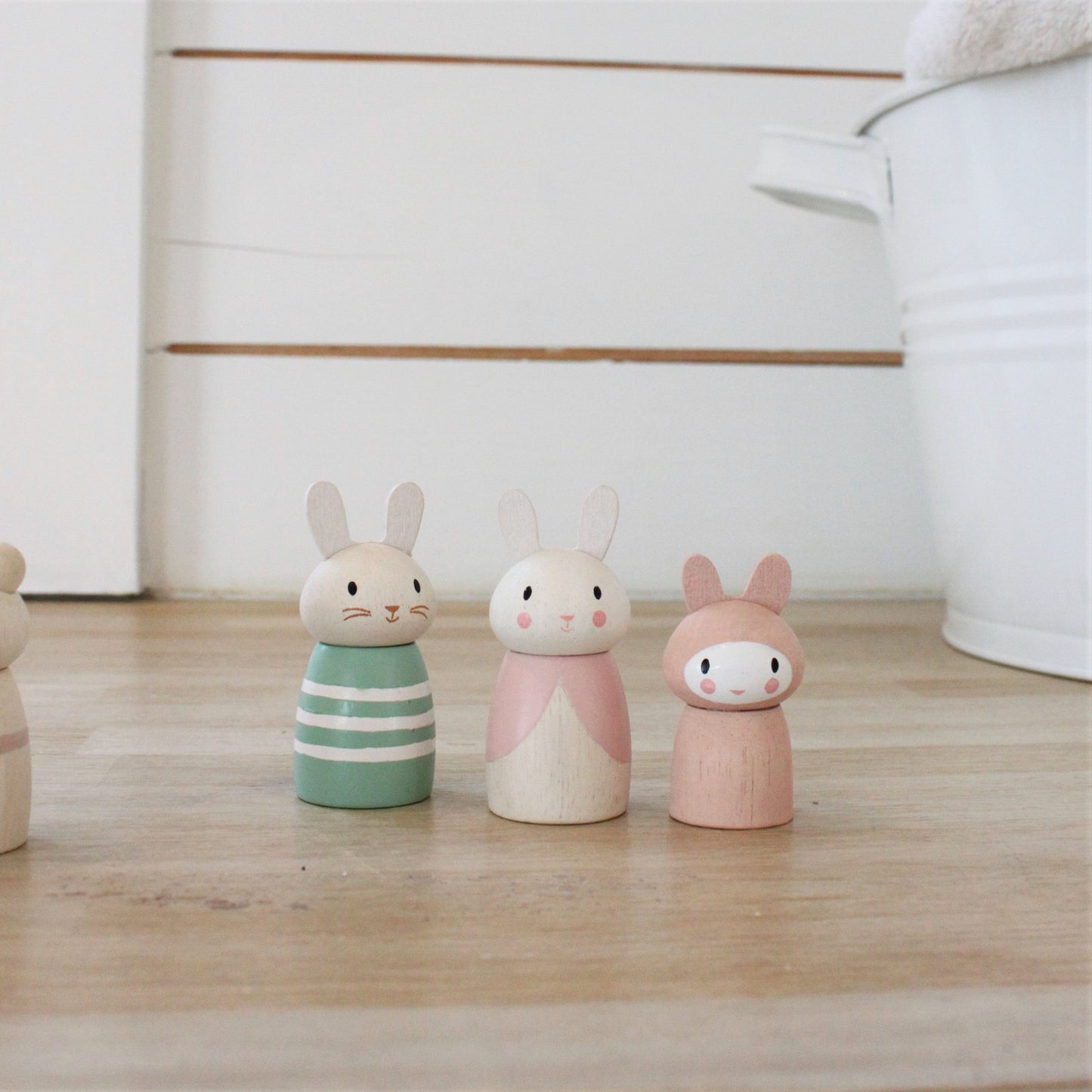 Wooden Bunny Family Set | Tender Leaf Merrywood Tales Small World Play