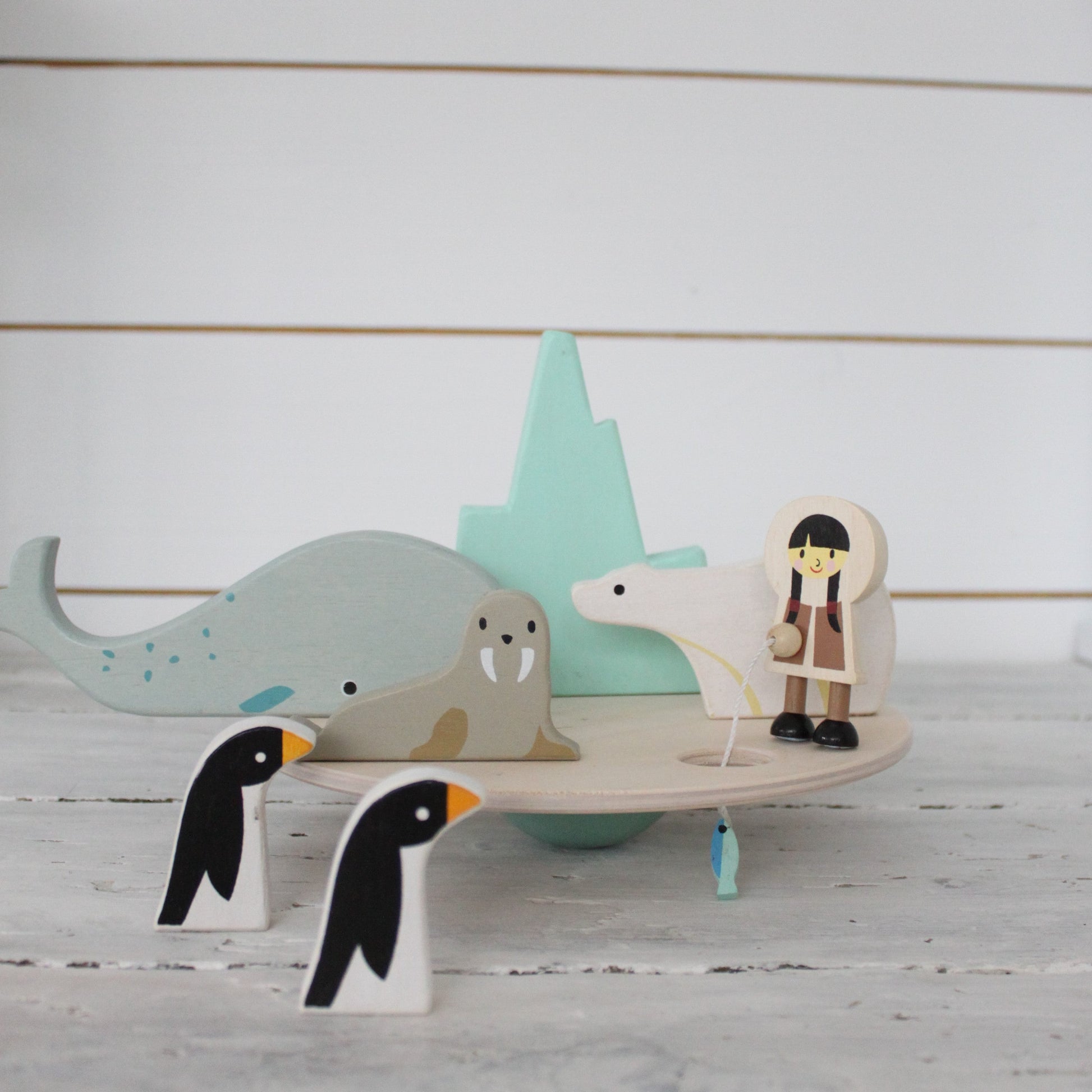  Wooden Polar Balancing Toy for Kids 3+ | Mucky Wolf