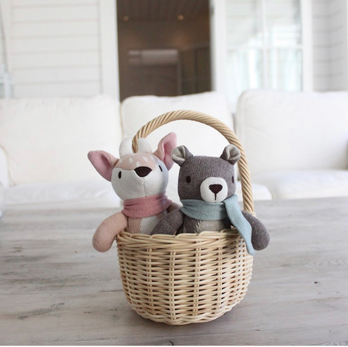 Fred The Bear Knitted Soft Toy | ThreadBear Cotton Bear | From Birth