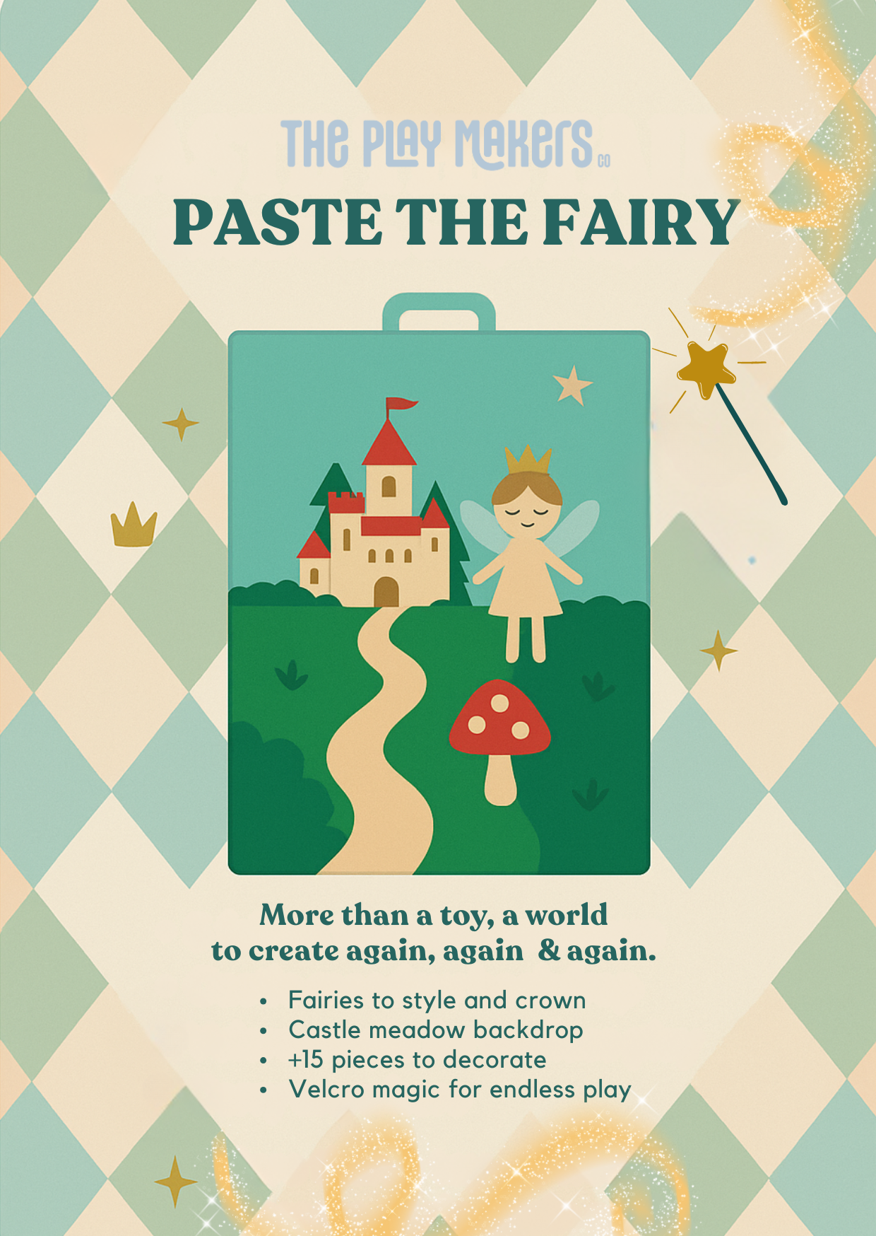 Fairy Felt Play Board | Storytelling Sensory Toy for Kids | Mucky Wolf