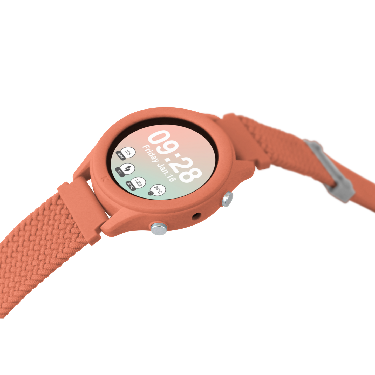  K-WATCH Kids Smartwatch | Coral | No GPS, No Games | Ages 8+