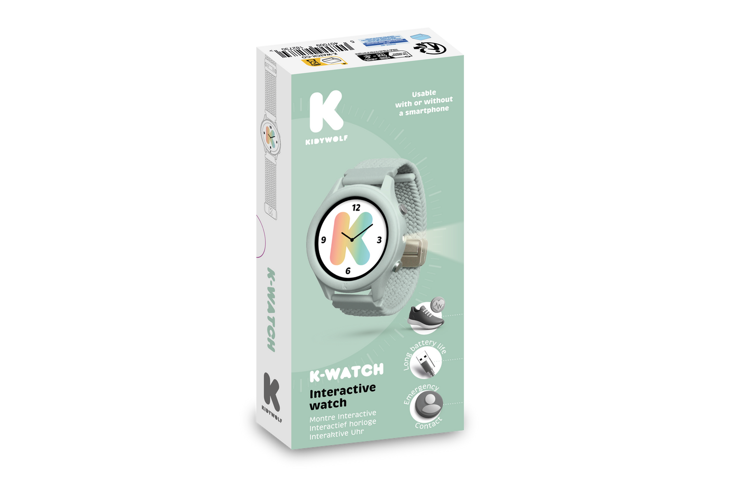 K-WATCH Kids Smartwatch | Green | No GPS, No Games | Ages 8+