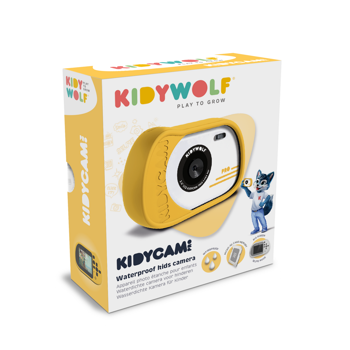 KIDYWOLF KIDYCAM PRO Kids' Waterproof Digital Camera – Orange