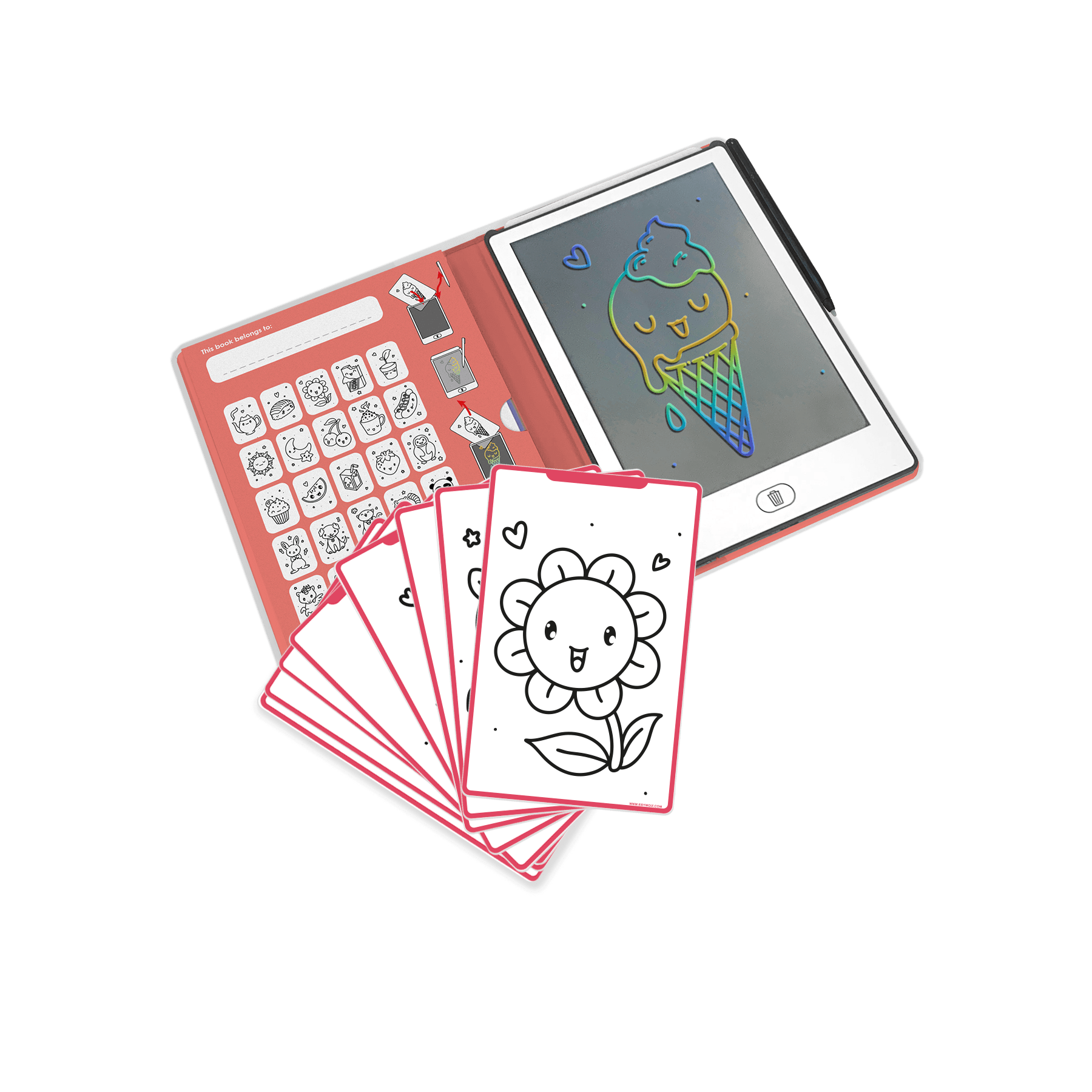 KIDYDRAW MINI LCD Drawing Tablet for Kids | Kawaii | Ages 5+
