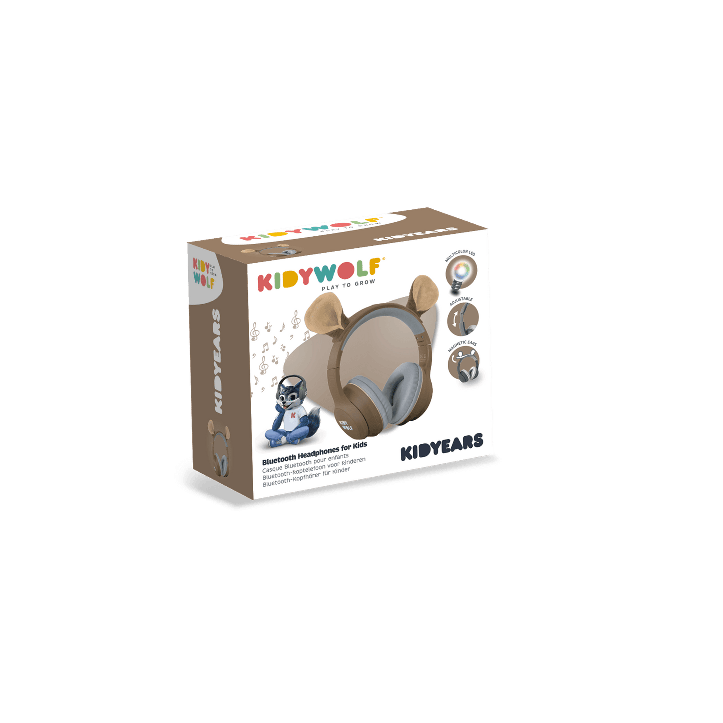 KIDYEARS Kids Bluetooth Headphones | Bear | Volume Limited 85dB | Ages 4+