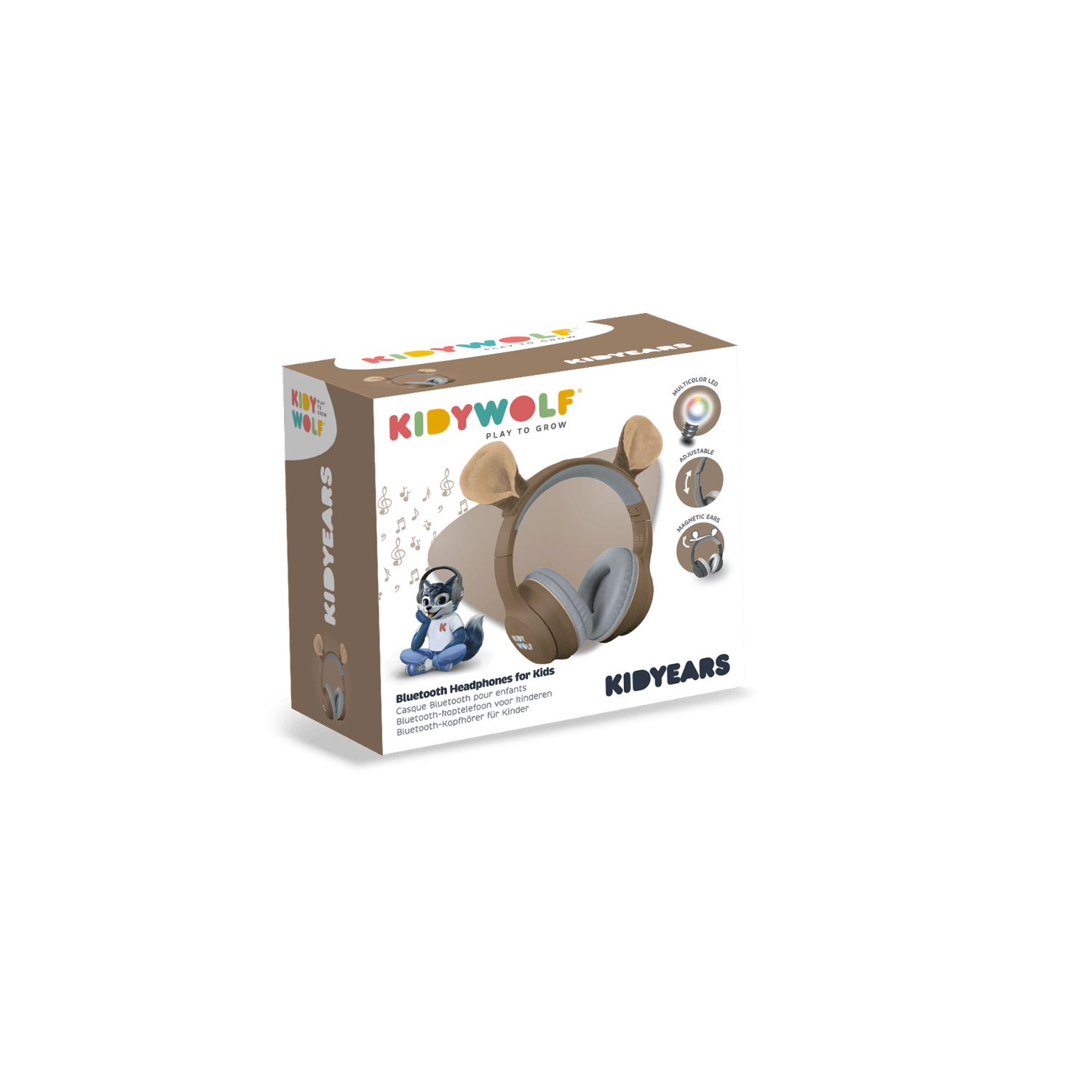 KIDYEARS Kids Bluetooth Headphones | Bear | Volume Limited 85dB | Ages 4+