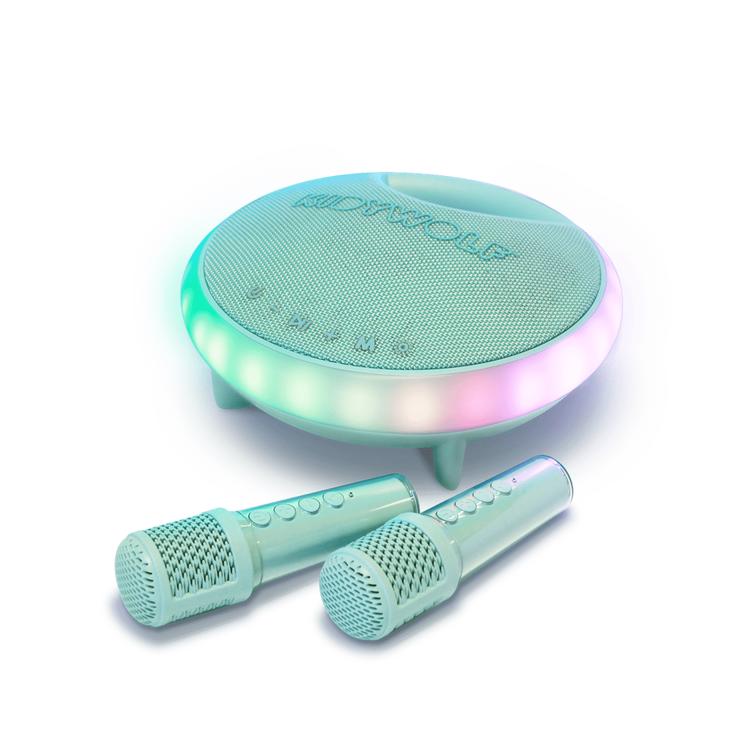 KIDYKARAOKE Portable Karaoke Speaker for Kids | Green | 40W | Ages 5+