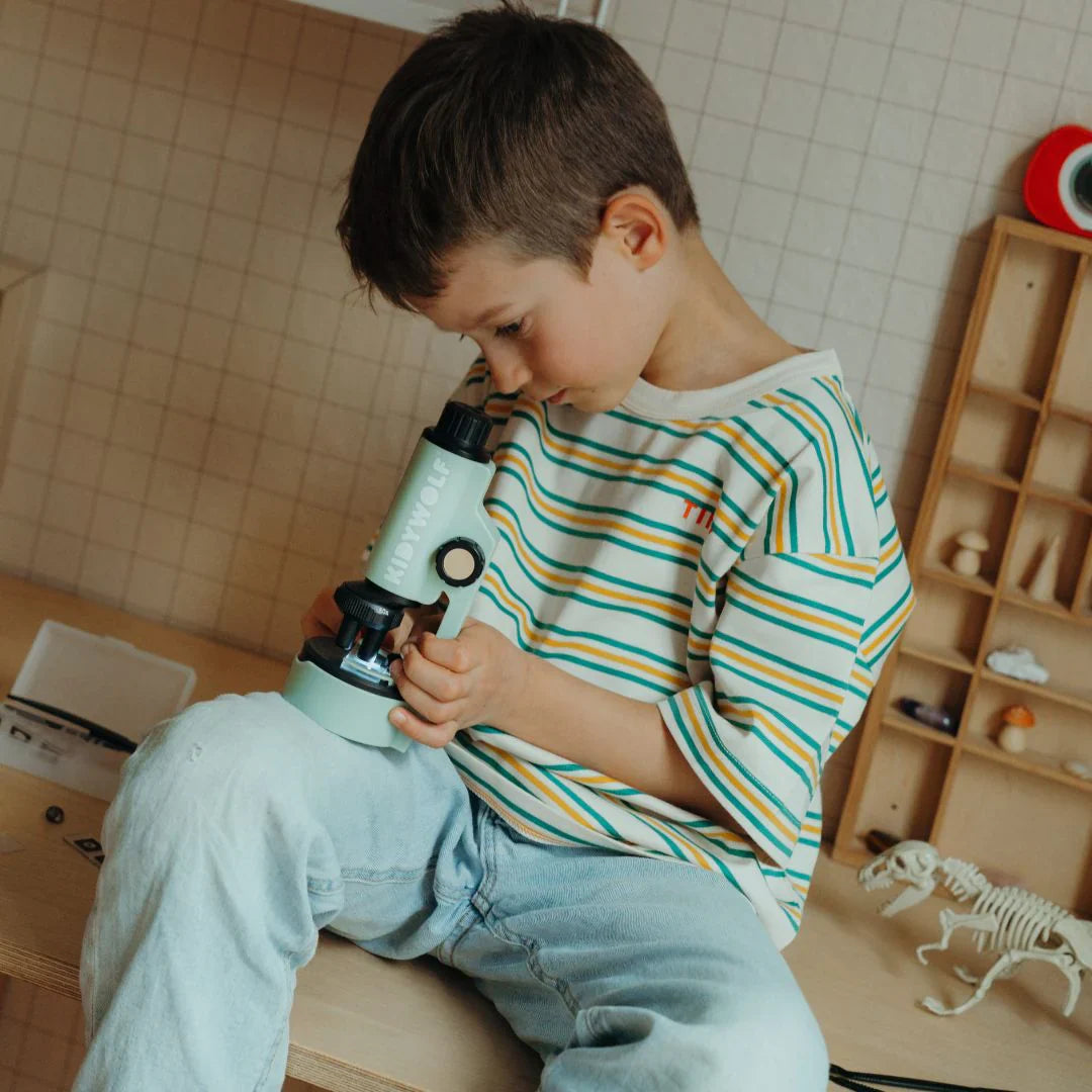 KIDYMICROSCOPE Portable Microscope for Kids | Green | Ages 8+