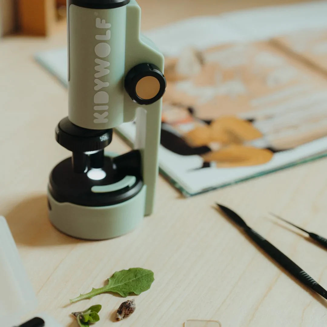 KIDYMICROSCOPE Portable Microscope for Kids | Green | Ages 8+