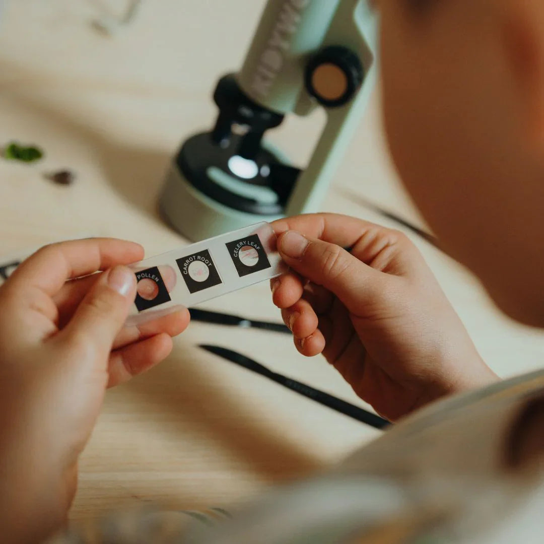 KIDYMICROSCOPE Portable Microscope for Kids | Green | Ages 8+