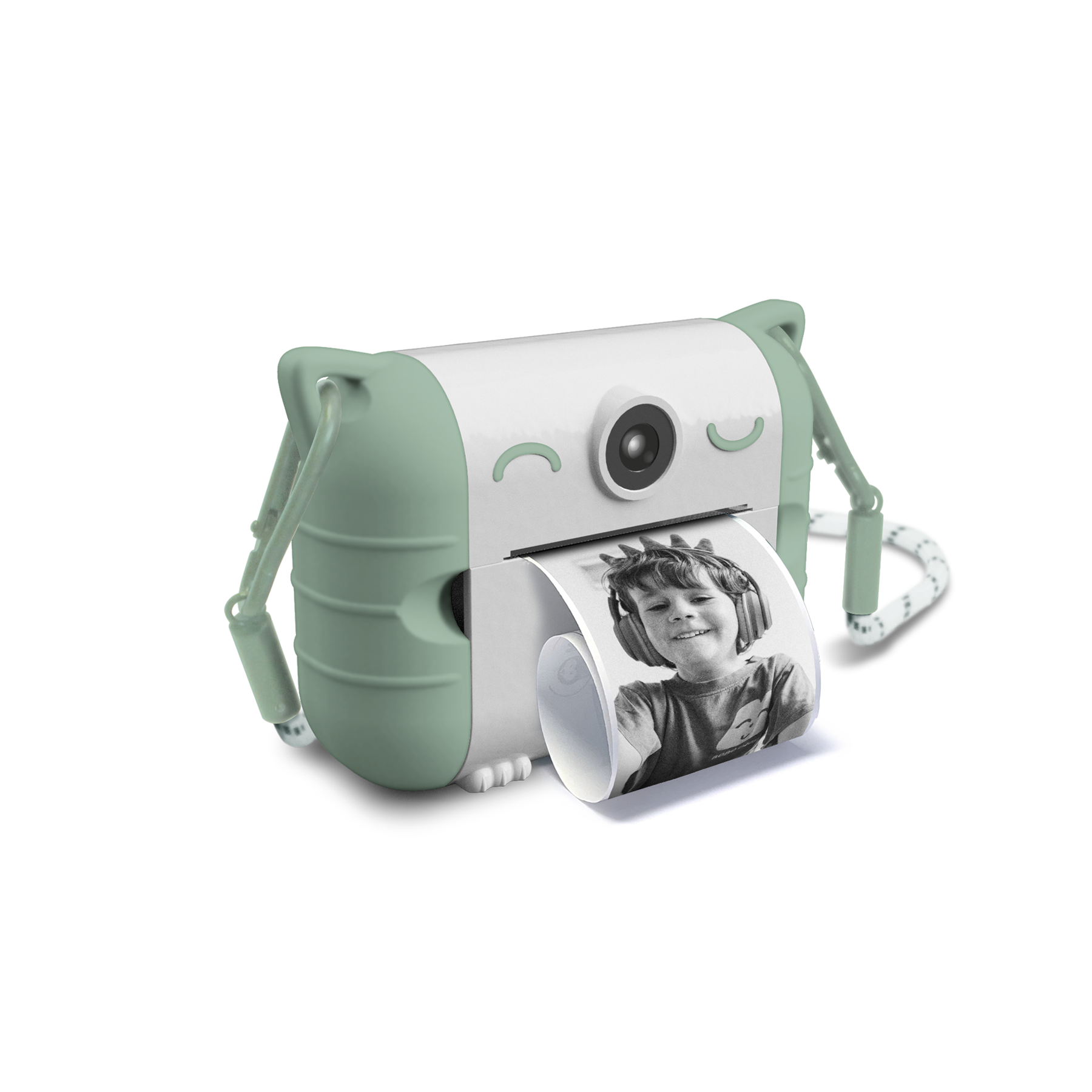 KIDYPRINT Instant Print Camera for Kids | Green | Ink-Free | Ages 5+