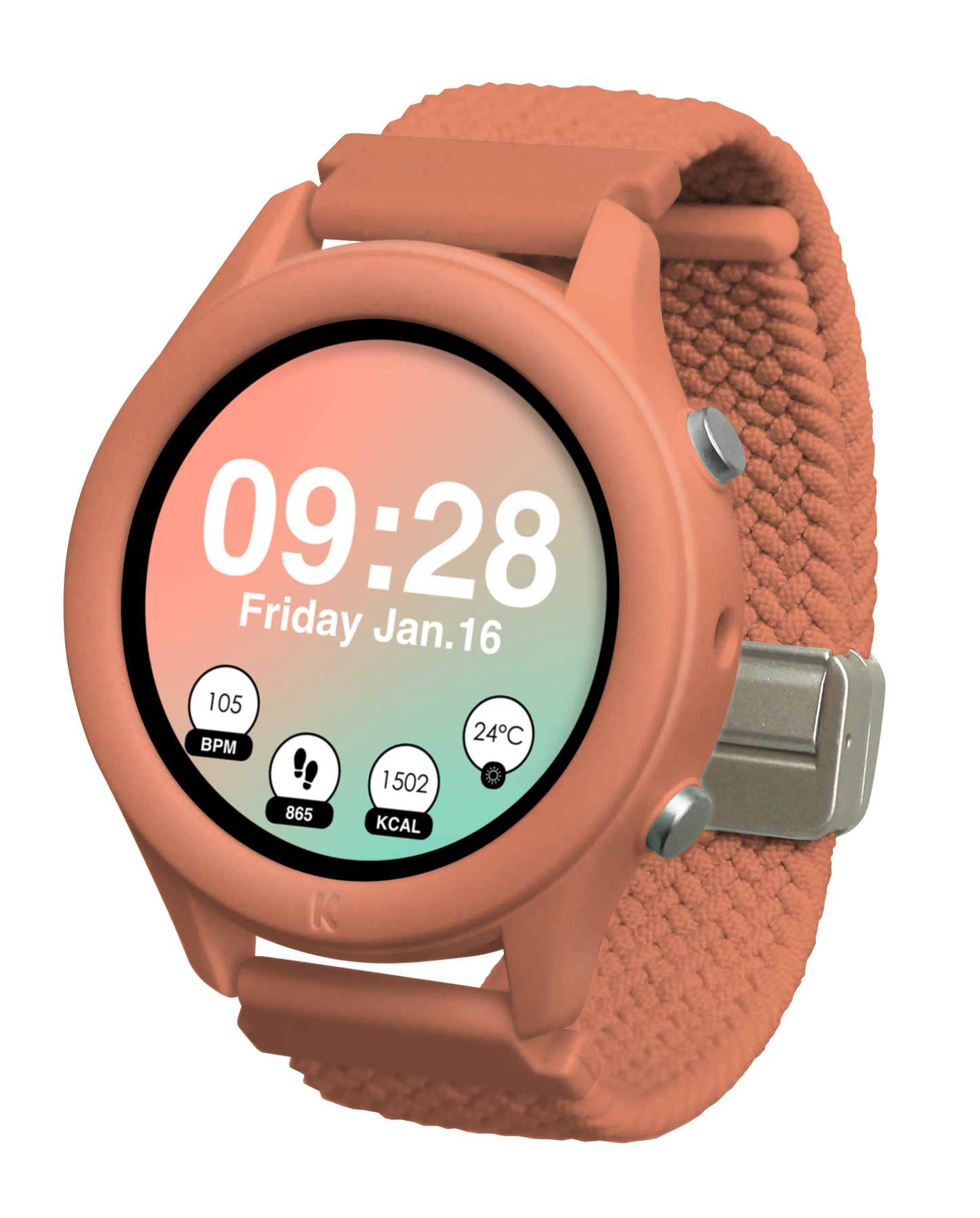  K-WATCH Kids Smartwatch | Coral | No GPS, No Games | Ages 8+