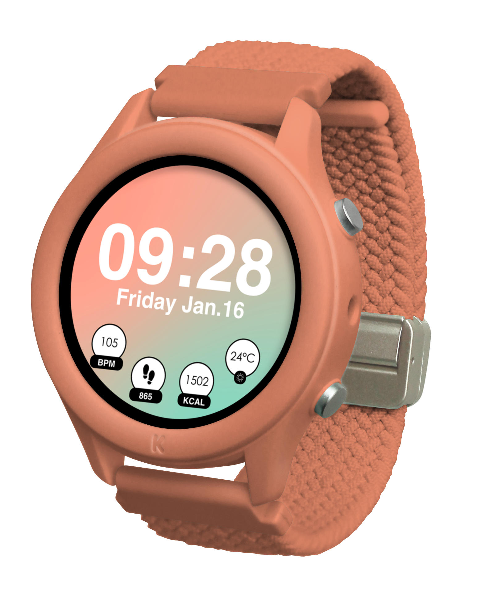  K-WATCH Kids Smartwatch | Coral | No GPS, No Games | Ages 8+