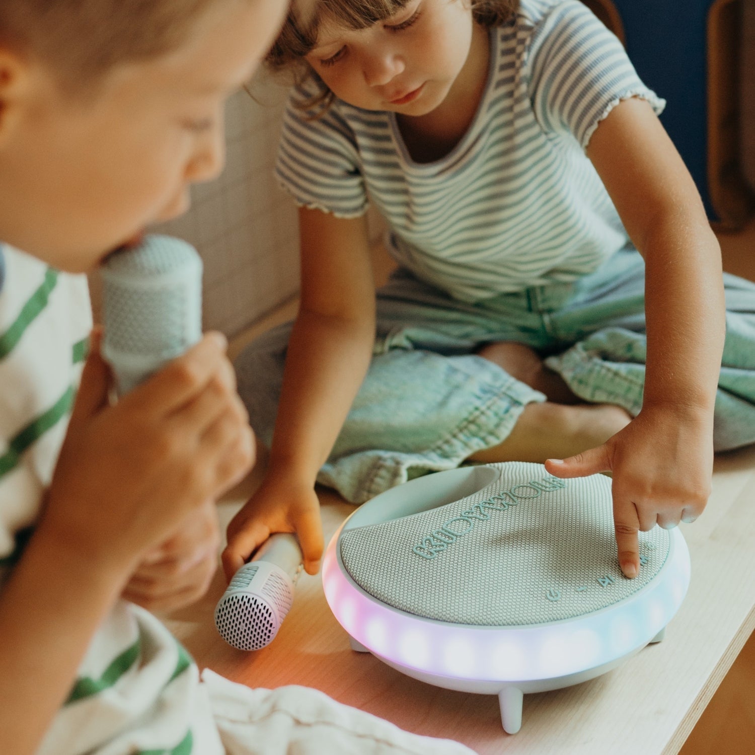 KIDYKARAOKE Portable Karaoke Speaker for Kids | Green | 40W | Ages 5+