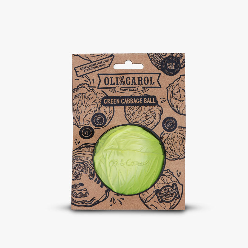 Natural Rubber Baby Sensory Ball | Cabbage Teether Toy – Mucky Wolf