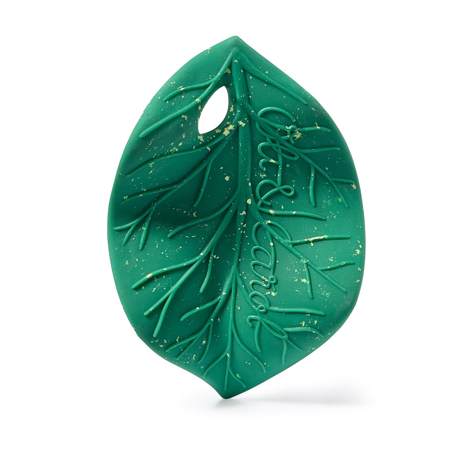 Natural Rubber Leaf Baby Teether – Oli & Carol Chlorophyll | Mucky Wolf