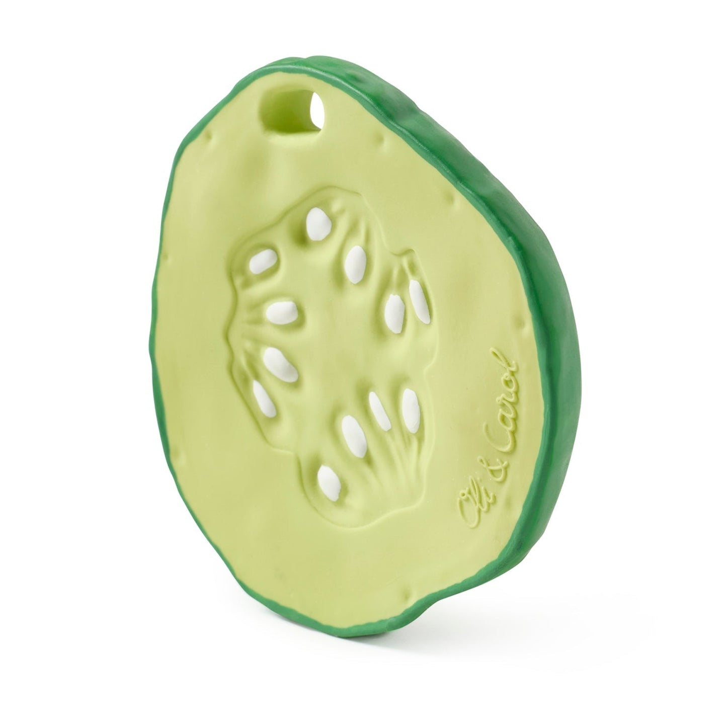 Natural Rubber Baby Teether & Bath Toy | Cucumber – Mucky Wolf