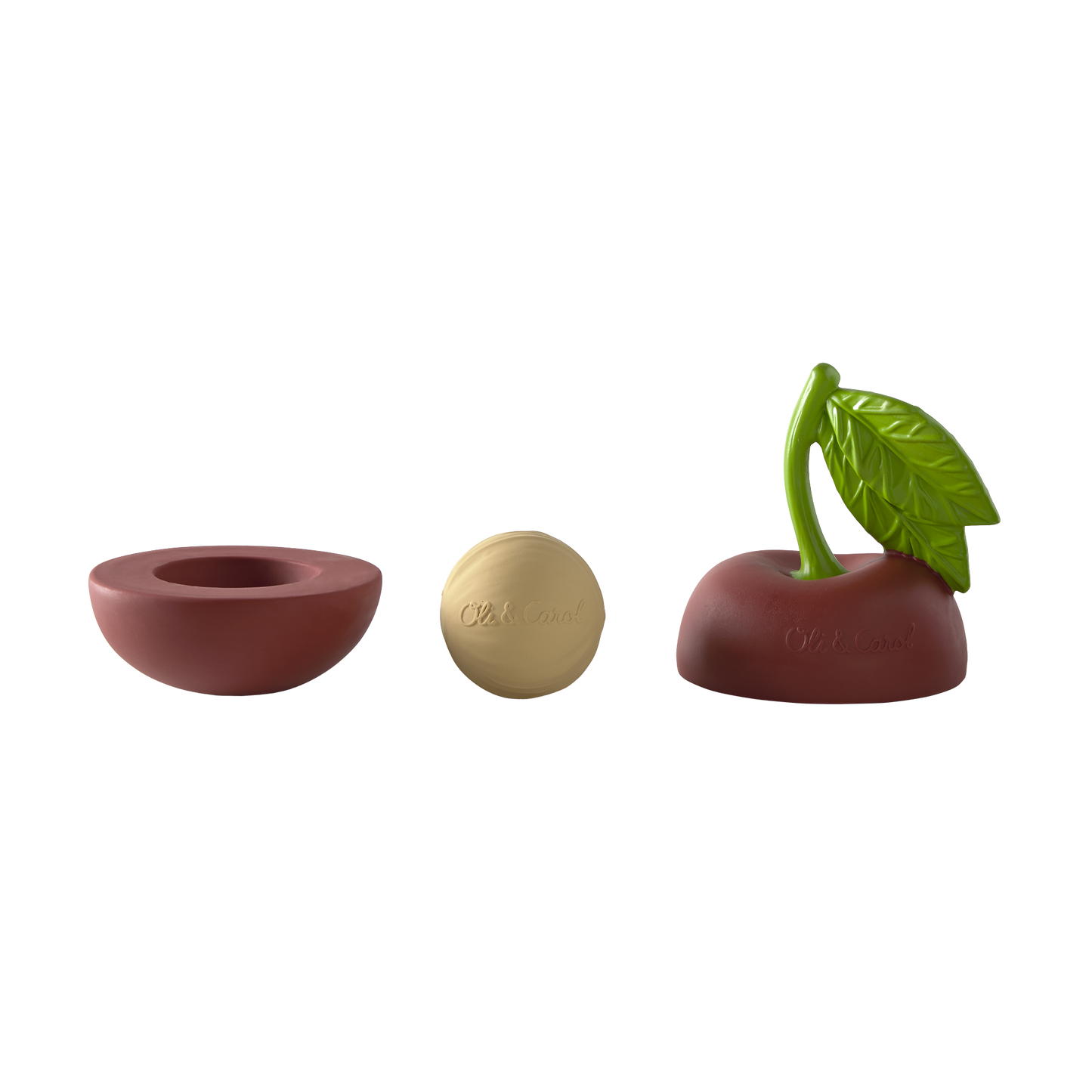 Baby Stacking Toy & Rattle Ball | Natural Rubber – Mucky Wolf