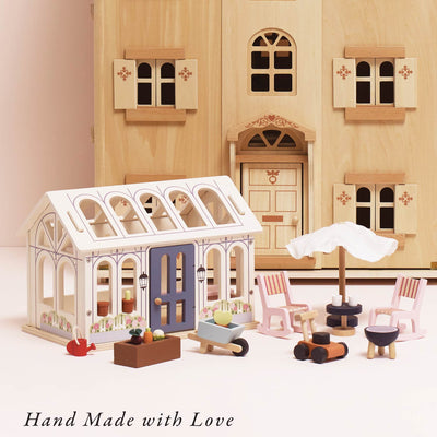 Wooden Dolls House Conservatory Extension | FSC Certified Garden Playset