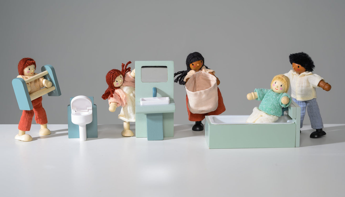 Dolls House Bathroom Furniture Set 