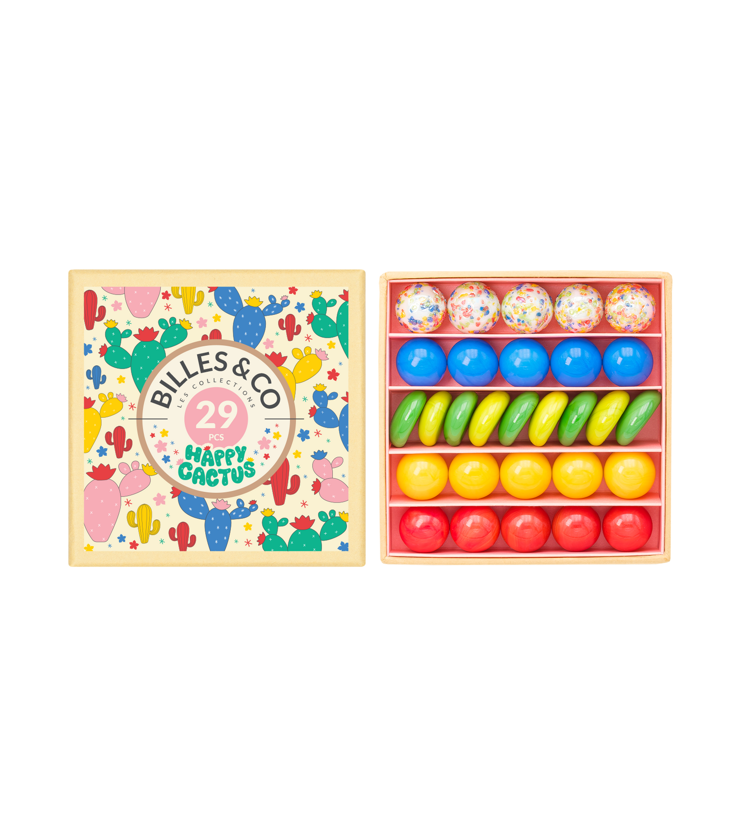 Happy Cactus Marble Set - Perfect For STEM Learning