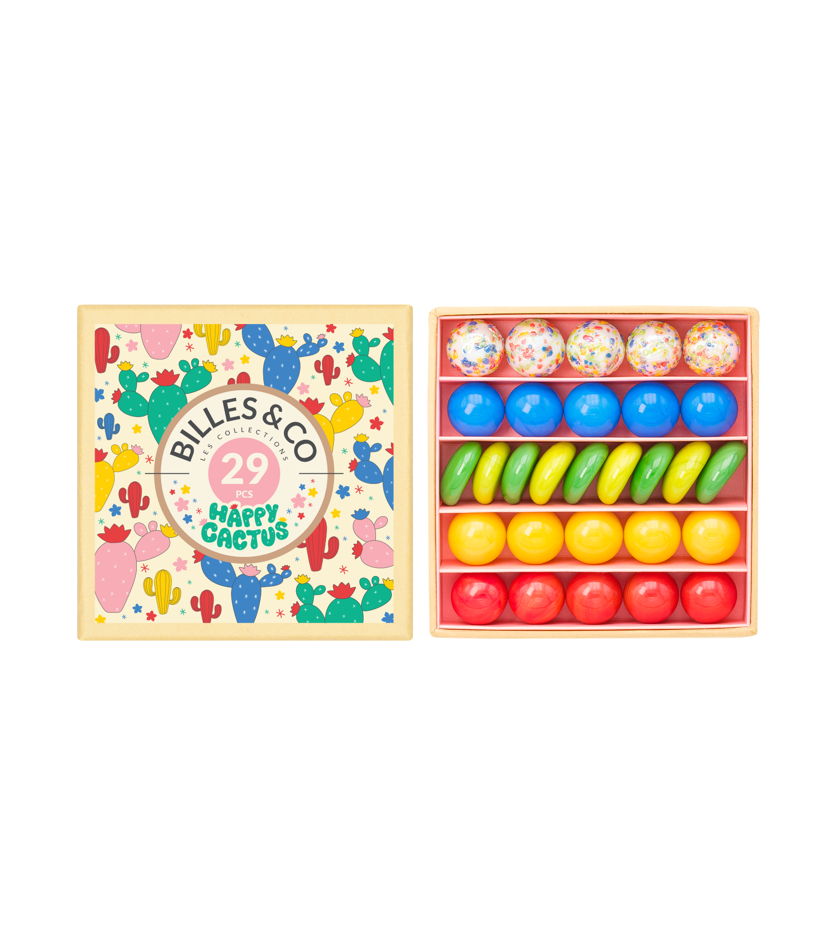 Happy Cactus Marble Set - Perfect For STEM Learning
