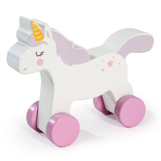 Wooden Unicorn Push Along Toy – Sustainable Baby Toy | Mucky Wolf