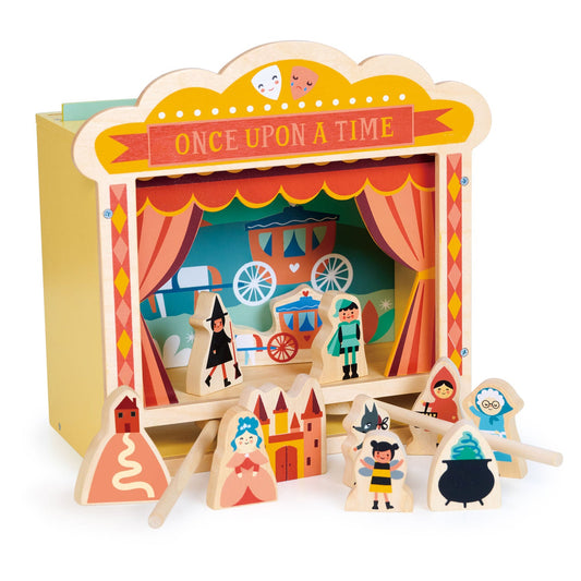 Wooden Tabletop Theatre & Magnetic Storytelling Set | Mucky Wolf